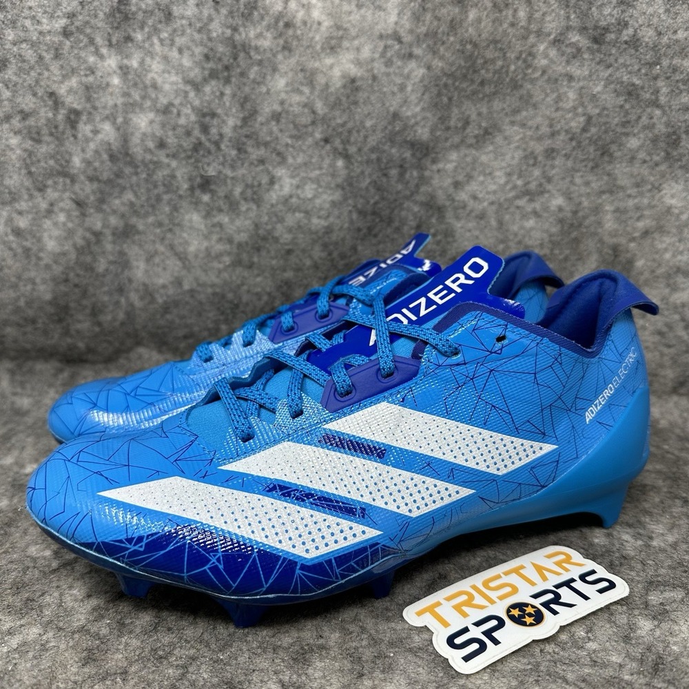 Adidas Adizero Electric Football Cleats Mens Size 9 Blue White All American Bowl